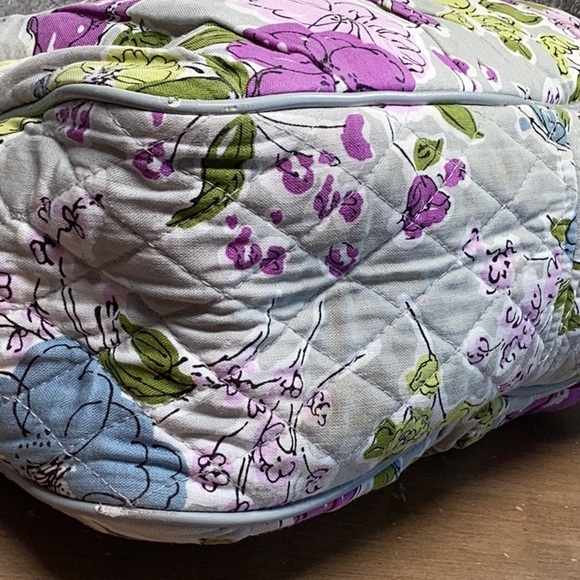 Vera Bradley Grey and Pink Small Tote - Picture 7 of 13